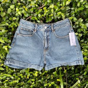 NWT PacSun June Blue Denim Mom Shorts